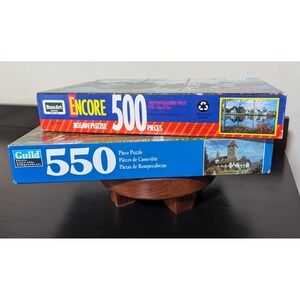 Vintage Jigsaw Puzzles RoseArt-Marlow, NH & Guild-Lake‎ Maggiore, Switz. (2)